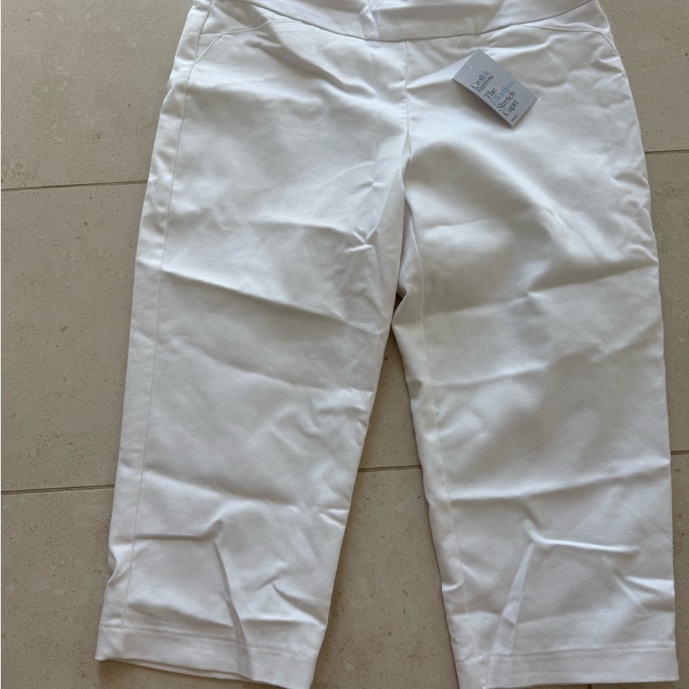 Croft & Barrow White Capri Pants